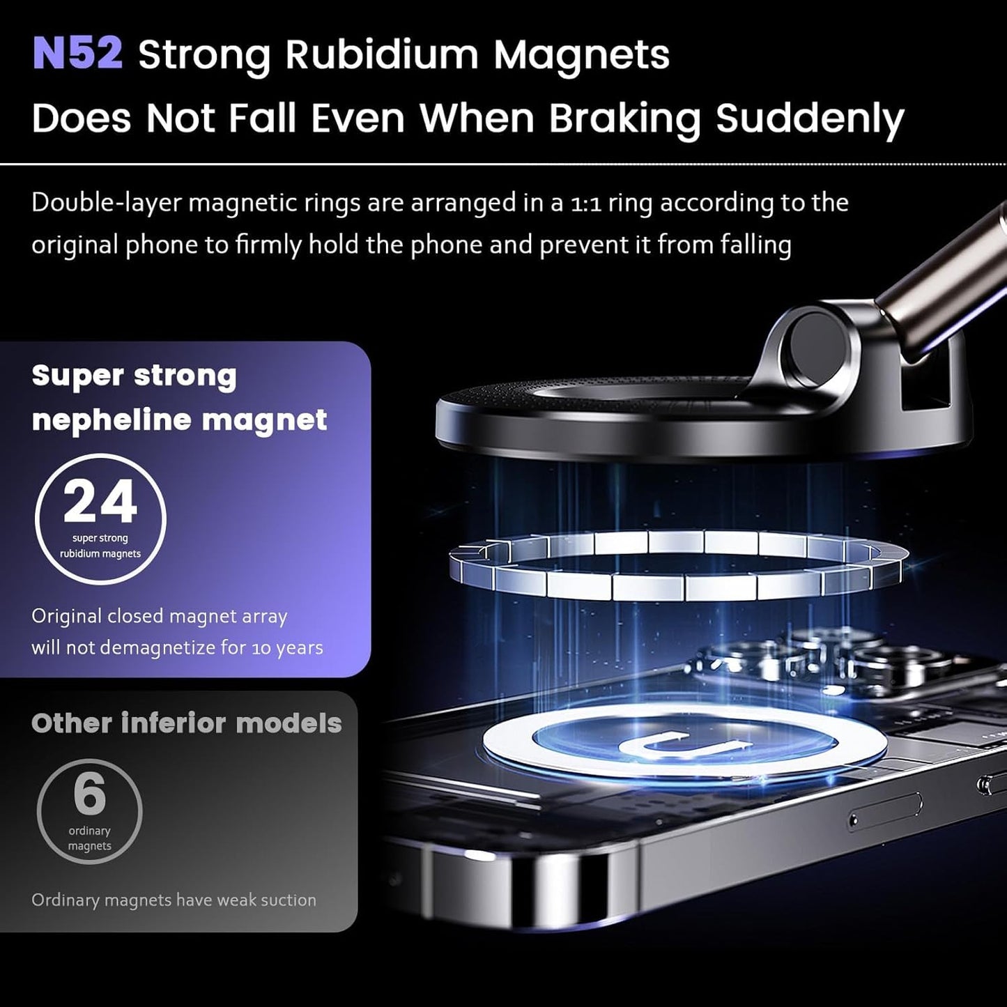 Vacuum Suction Magnetic Bracket