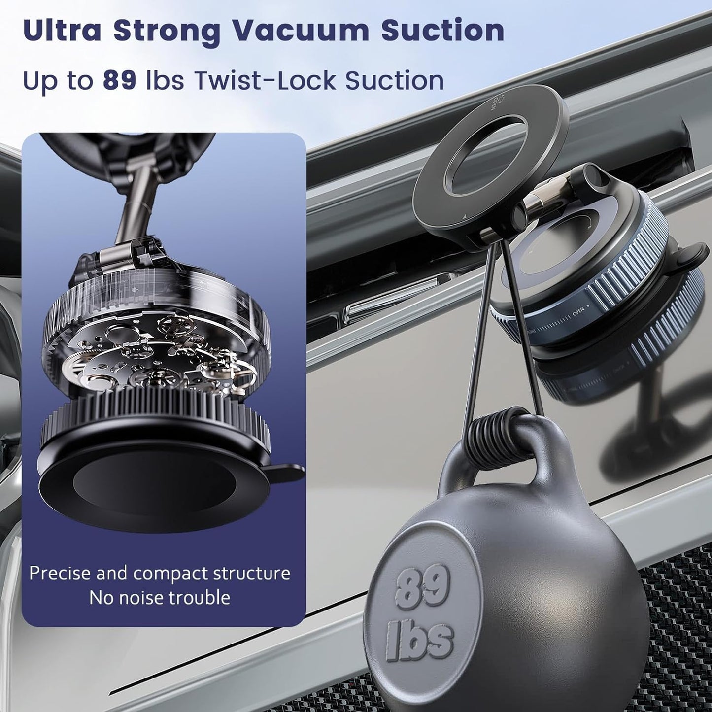 Vacuum Suction Magnetic Bracket